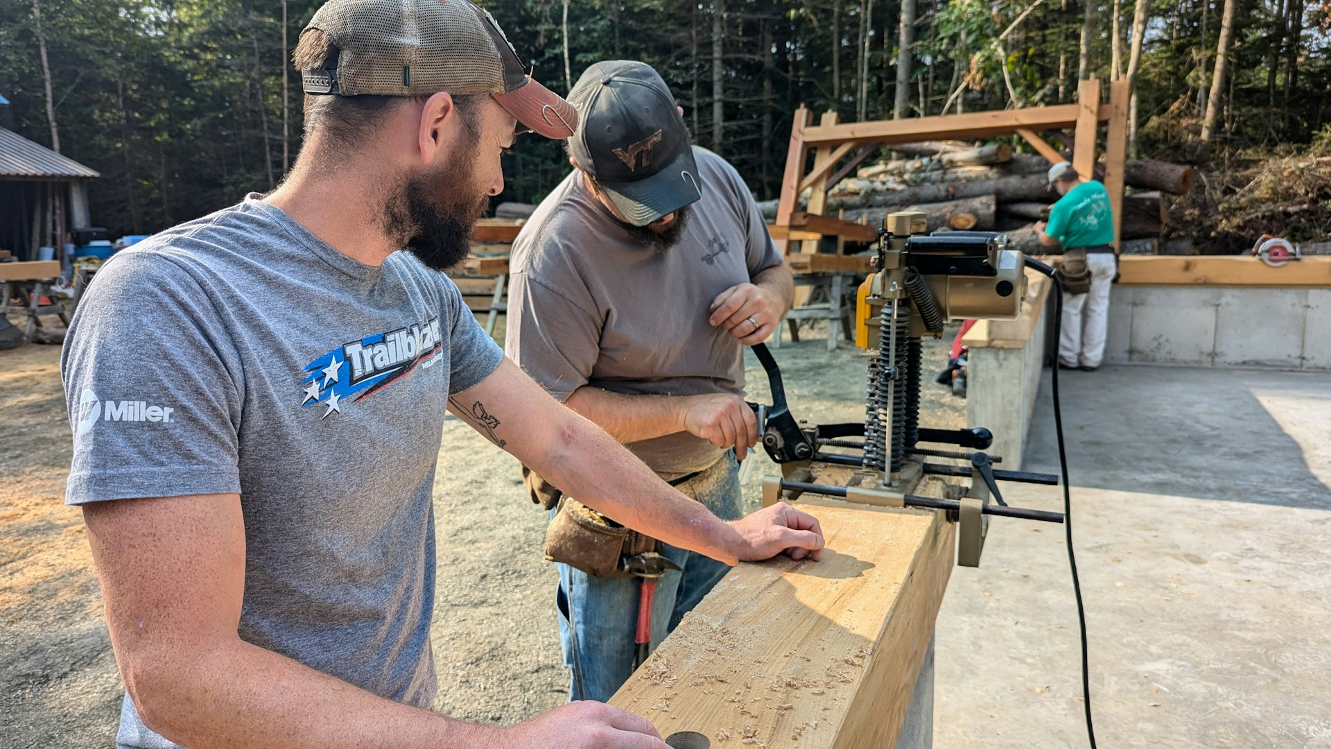 Männer bei der Arbeit Baustelle